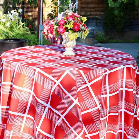 Red Boutique Plaid Table Linen Patterned Table Linens Textiles
