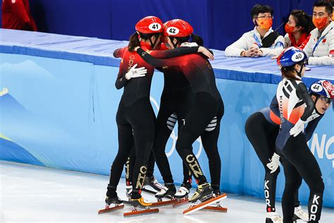 China Win Short Track Speed Skating Womens 3000m Relay Bronze Medal