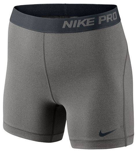 New Womens Dri Fit Nike Pro Cool Compression 5 Shorts Running Grey
