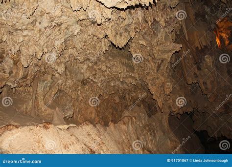 Inside The Cave Of Colossal Cave Mountain Park Stock Image Image Of