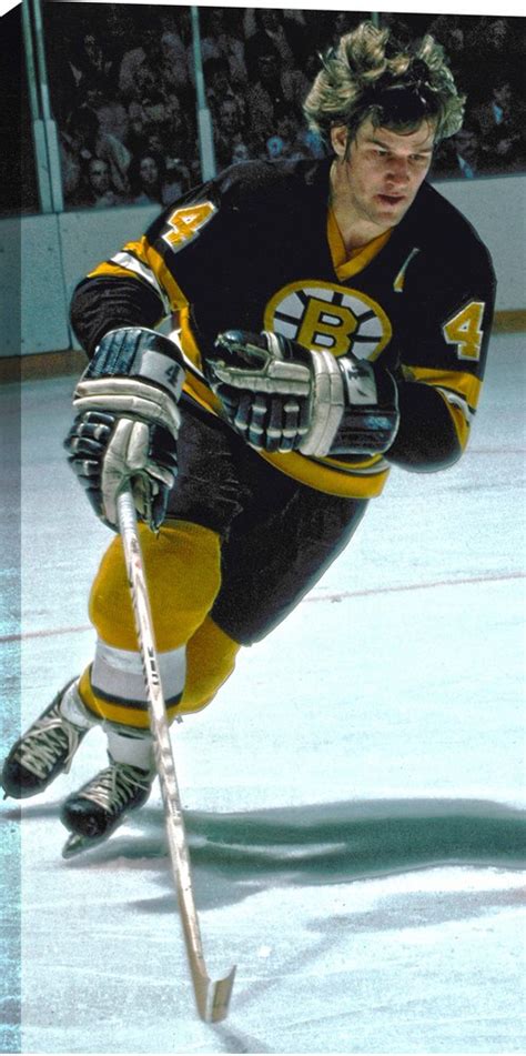 Bobby Orr 14x28 Hockey Hall Of Fame Canvas Boston Bruins Nhl Auctions