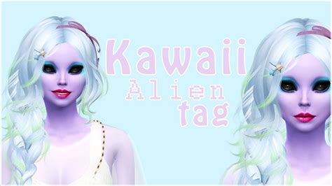 The Sims 4 Cas Kawaii Alien Tag Version 2 Cc Youtube