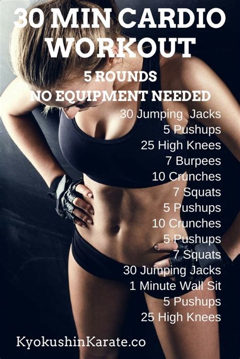 Workout Of The Day Minute Cardio Workout Rounds No