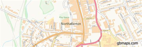 Northallerton Vector Street Map