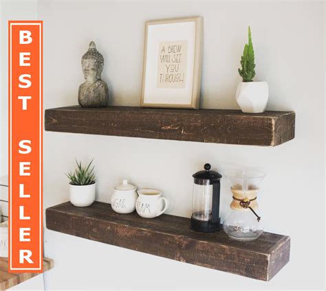 Ukraine Wooden Floating Shelves Solid Wood Wall Decor Rustic