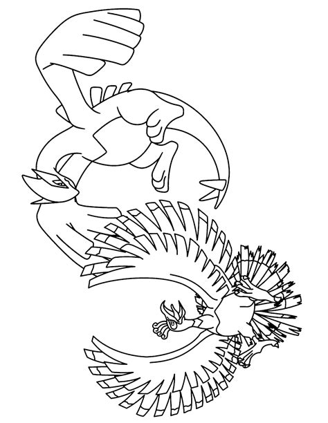 Legendary Pokemon Coloring Pages Printable