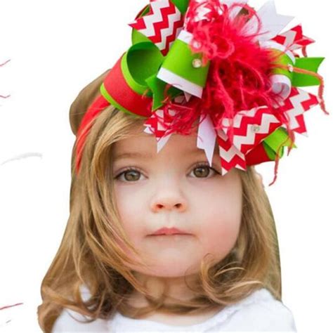 Buy Retail 1pcs New Christmas Baby Kid Headband Ribbon
