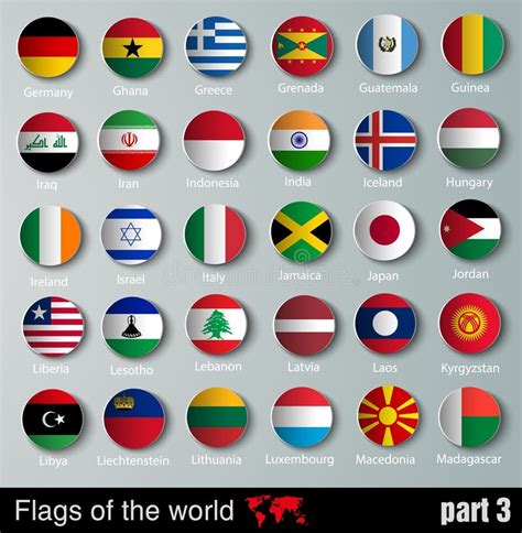 All Vector Flags Of All Countries In One Stock Vector Illustration Of