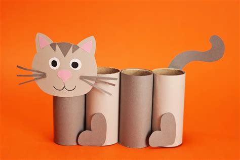 Paper Roll Cat Craft Hello Wonderful Поделки С Изображениями Щенков