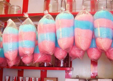 Blue Candy Floss Carnival Cotton Candy Fairy Floss Food Like