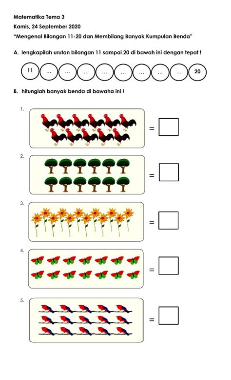 Mengenal Nama Dan Lambang Bilangan Worksheet Images And Photos Finder