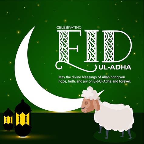 Premium Vector Banner Design Of Muslim Festival Celebrating Eid Ul