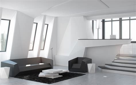 Futuristic Living Room 