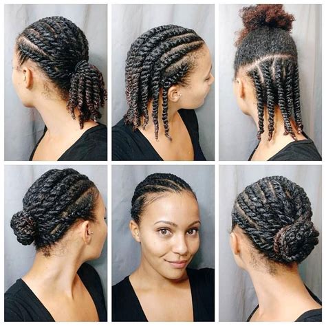 15 Inspirations Cornrows With High Twisted Bun