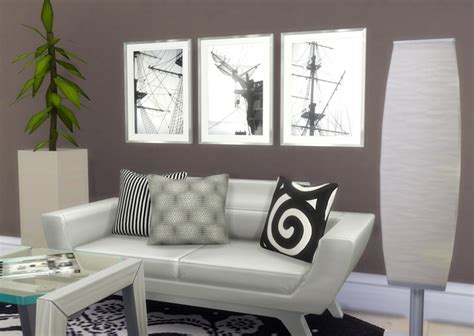 Corporation Simsstroy The Sims 4 Set Paintings Black And White