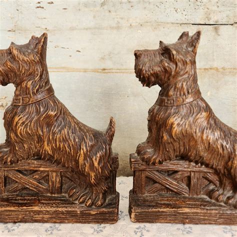 Dog Bookends Etsy