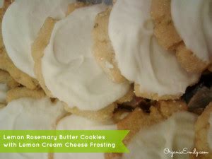 Place lemon cream mixture in a separate bowl. Lemon Rosemary Butter Cookies with Lemon Cream Cheese Frosting