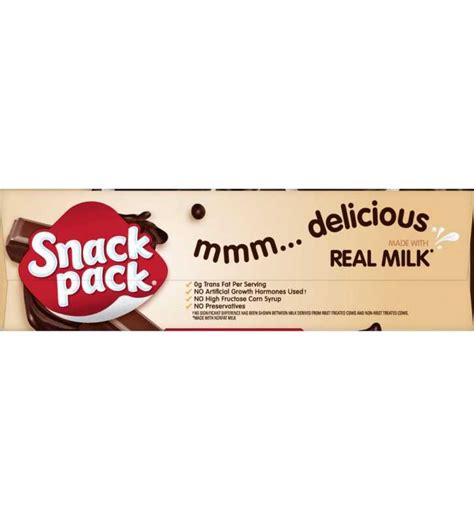 Snack Pack Chocolate Fudge And Milk Chocolate Swirlmilk Chocolate