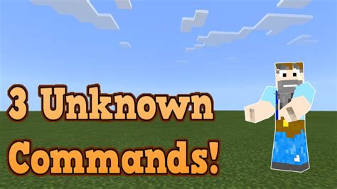 Top 3 Secret Commands In Minecraft Bedrock Edition Youtube