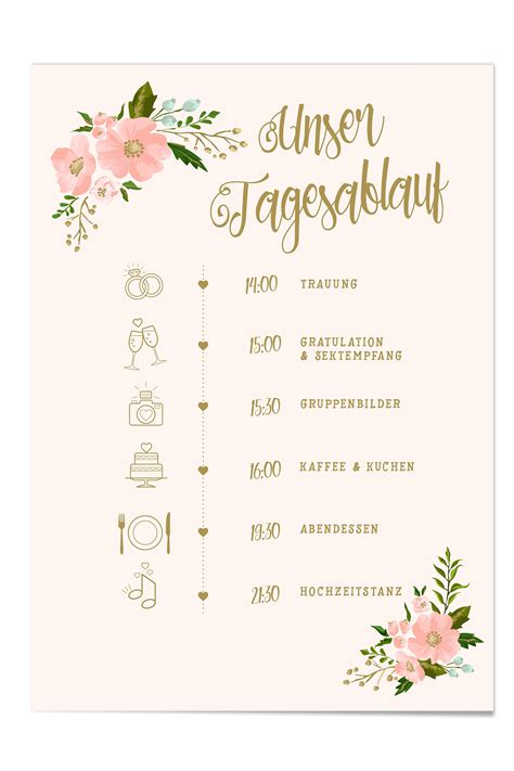 Die top 10 der fußball sprüche sind in der schriftfarbe rot hinterlegt und dürften als legendär gelten; Ablaufplan zur Hochzeit "Gold-Peach" online bestellen ...
