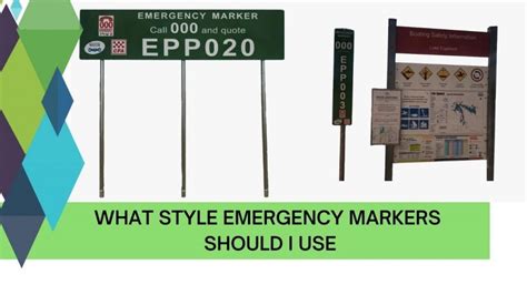 What Style Of Emergency Markers Should I Use Emergency Markers