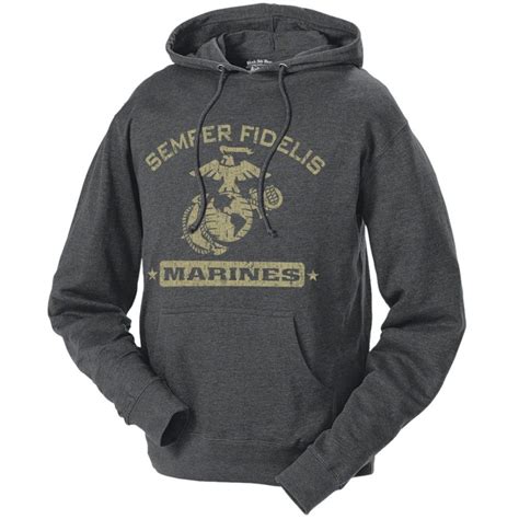 Semper Fidelis Hooded Sweatshirt Usmc Clothing Marine Outfit Marine