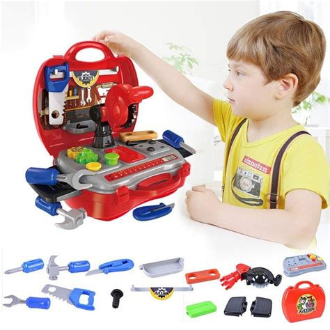 Simulation Engineer Tools Toy Kids Tool Set Child Tool Box Boys T