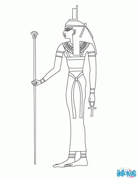 Egyptian God Coloring Pages Coloring Home