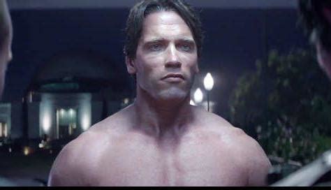 Watch Arnold Schwarzenegger Threaten His Naked Self In A New