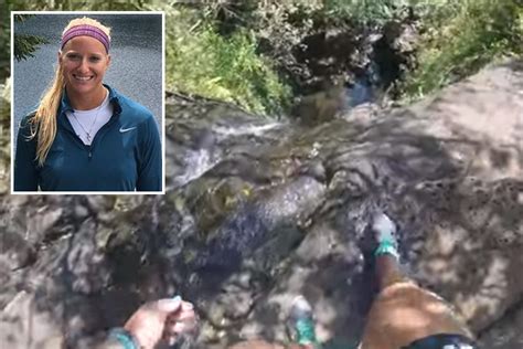 Terrifying Gopro Shows Moment Woman Slips Over Waterfall And Falls 50ft Down Waterfall Suffering