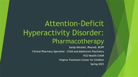 Adhd Pharmacotherapy