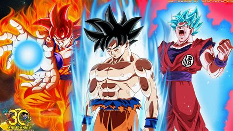 Goku Super Saiyan God All Three Transformations By Windyechoes On Deviantart