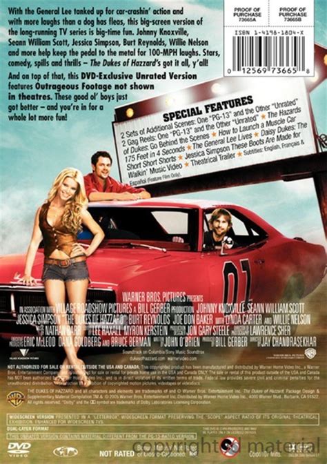 Dukes Of Hazzard Unrated Widescreen Dvd Dvd Empire
