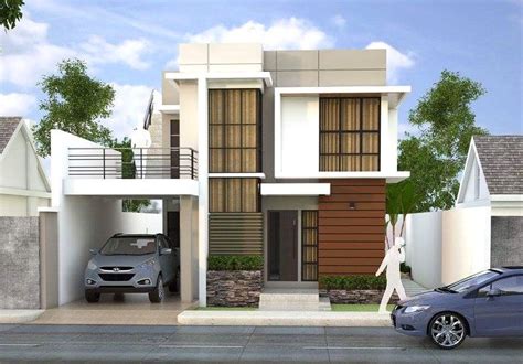 Proposed Two Storey Residential Building With Roof Deck Floor Design