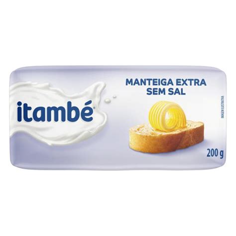 Manteiga Extra Sem Sal Itambé 200g Comercial Reis Lago Norte