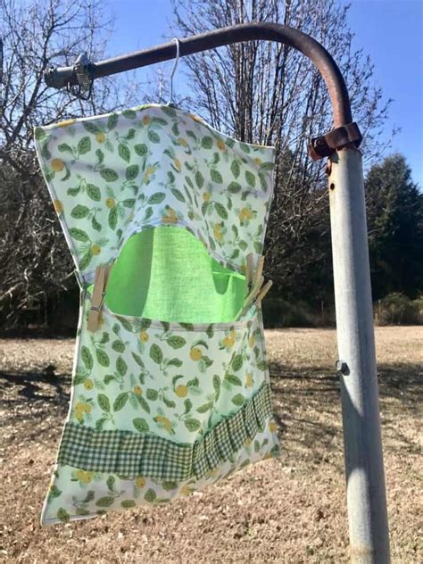 Clothespin Bag Or Peg Bag Beginner Sewing Projects