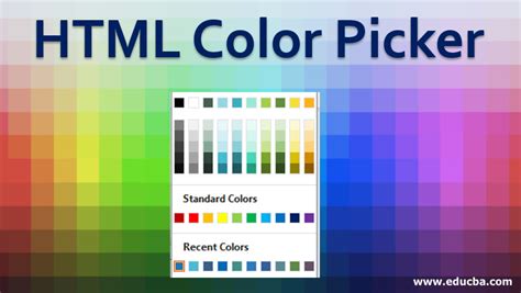 Html Color Picker Find Color Codes For Website Using Color Picker