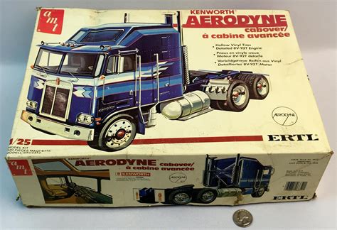 Vintage Amt Ertl Kenworth Aerodyne Cabover Semi Truck Model Kit My XXX Hot Girl