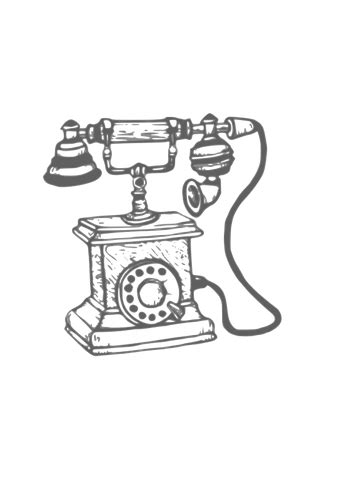 Vintage Telephone Illustration