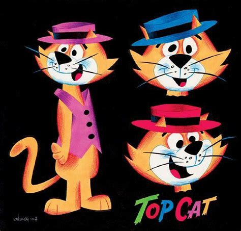 Top Cat 🐈 Cartoon Art Cat Top Vintage Cartoon