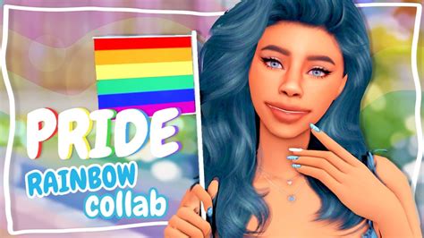 Pride Flag Sims 🏳️‍🌈 The Sims 4 Rainbow Cas Youtube