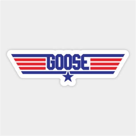 Top Gun X Captain Marvel Goose Top Gun Sticker Teepublic