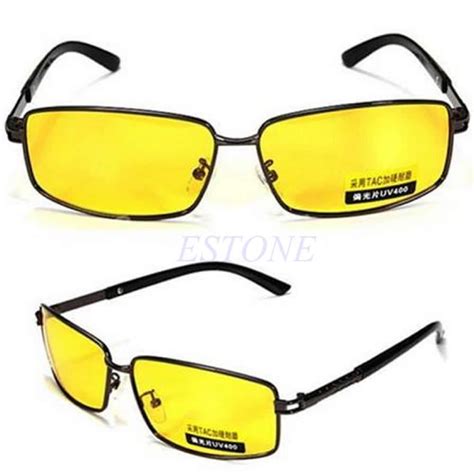 Yellow Lens Night Vision Polarized Sunglasses Driving Uv 400 Eyewear Glasses Order