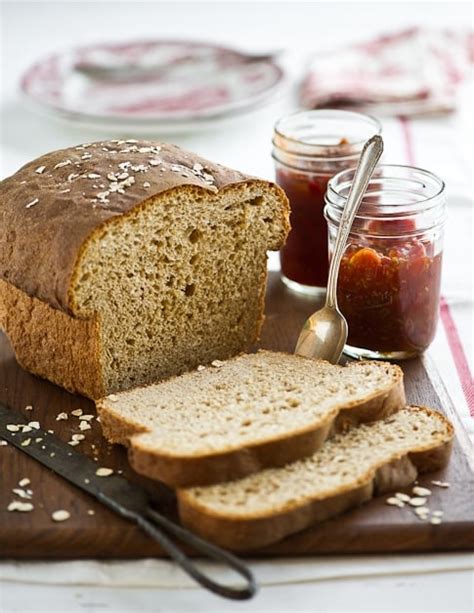 Wheat Sandwich Bread Recipe With Oats Whole Wheat Grain Bread