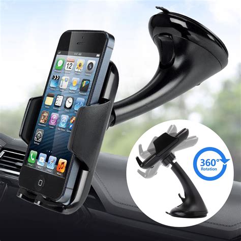 Car Phone Mount Holder For Car Dashboard Windshield Cell Phone Cradle