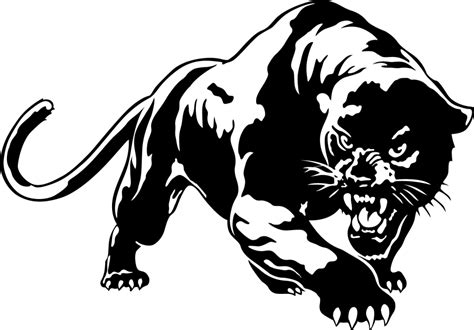 Cougar clipart black and white, Cougar black and white ...