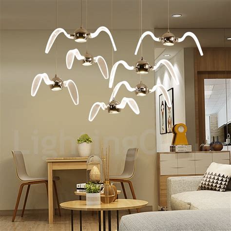 The satin nickel finish of the piper pendant is a perfect remedy hung high or low from your ceiling, it both emits solid light and scatters it around the room. Modern/Contemporary Lighting Living Room, Dining Room ...