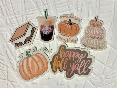 Fall Sticker Pack Etsy