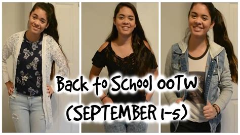 Back To School Ootw September 1 5 Youtube