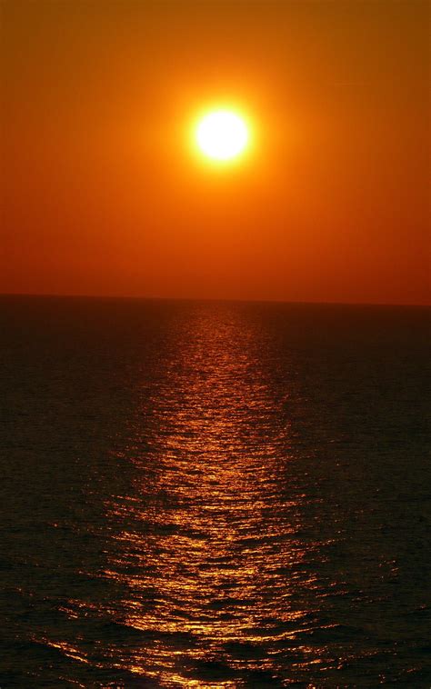 sunset, Sea, Horizon, Portrait display Wallpapers HD ...